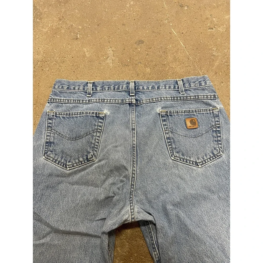 Carhartt Jeans Mens 40x32 Blue Stonewash Traditional Fit Straight Leg B160‎ DST